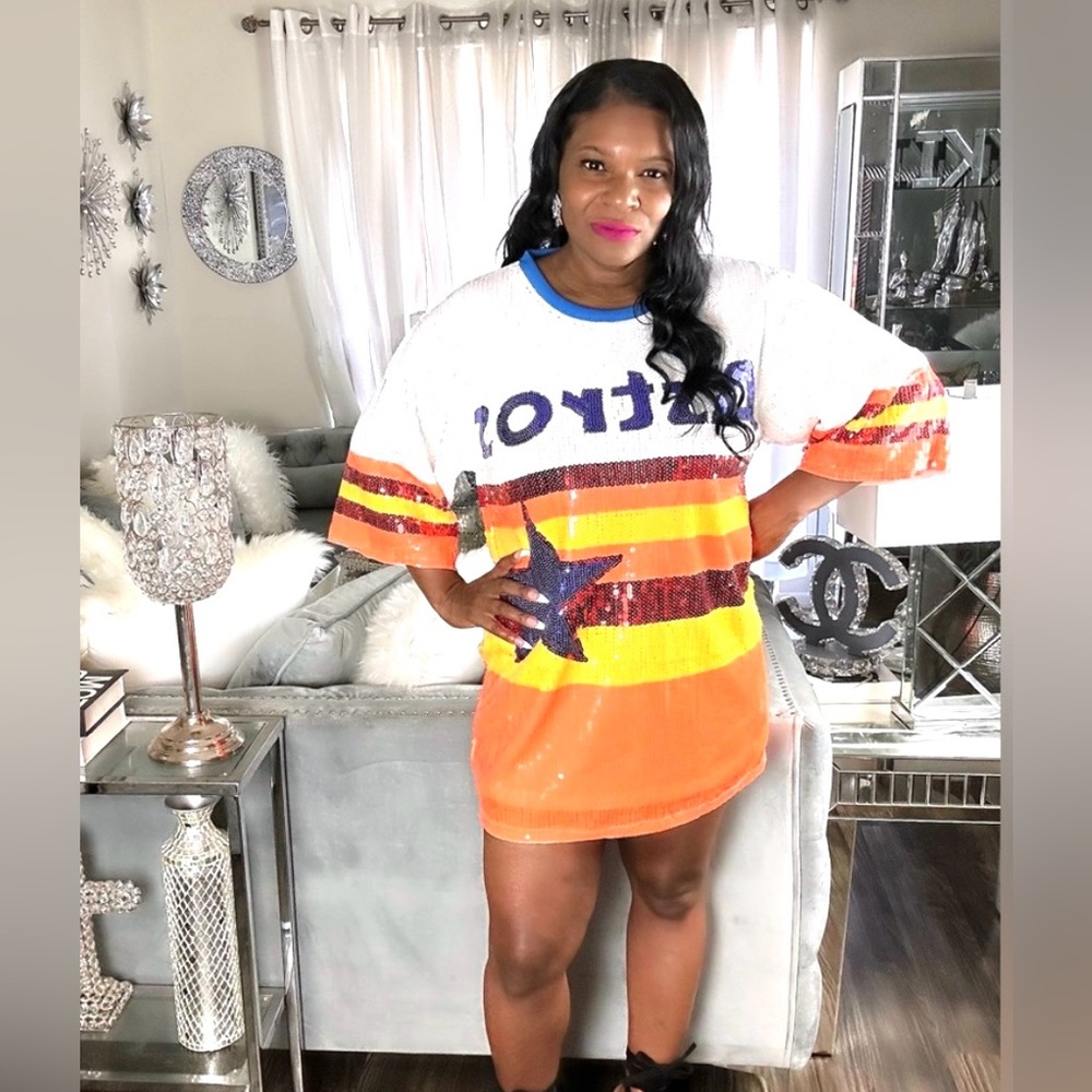 Sale‼️Houston Astros sequin dress